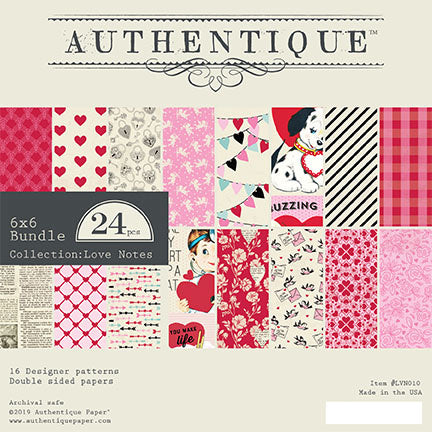 Authentique Love Notes 6x6 Inch Paper Pad (LVN010)