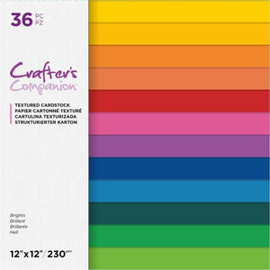Crafter's Companion Brights 12x12 Inch Textured Cardstock