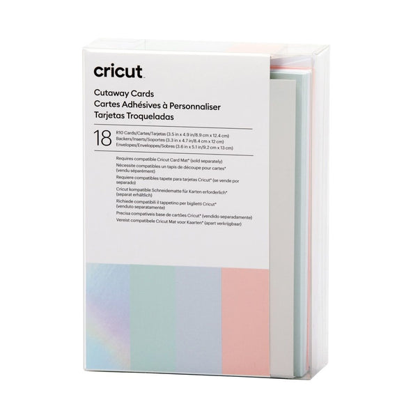Cricut Cutaway Cards Pastel Sampler (R10 18pcs) Ireland
