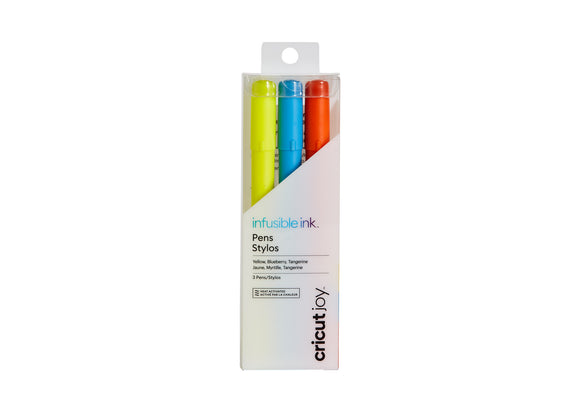 Cricut Joy Infusible Ink Pens 0.4 Yellow/Blueberry/Tangerine