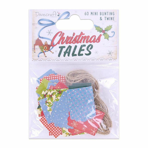 Dovecraft Christmas Tales Mini Bunting & Twine (60pcs)