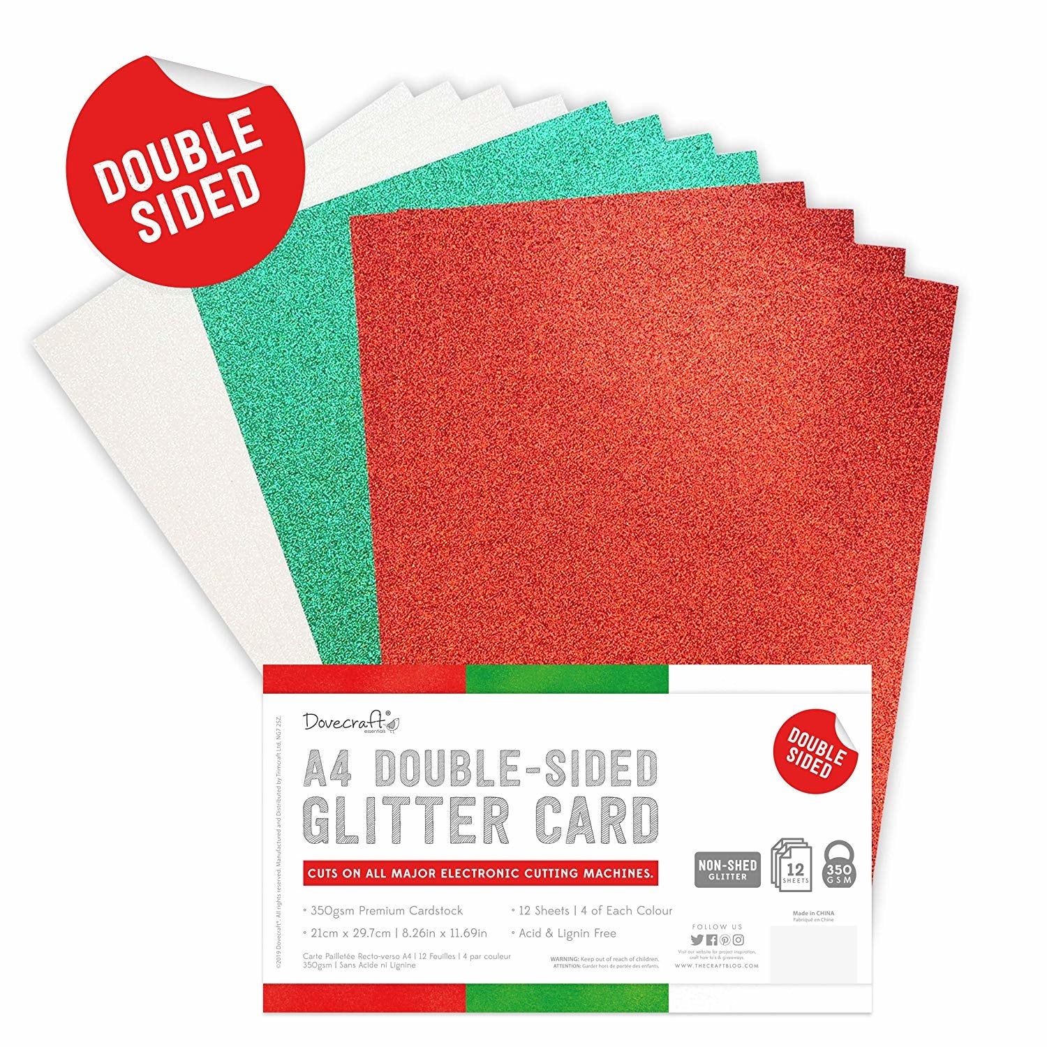 dovecraft holographic card Dovecraft Holographic A4 Rainbow Card Pack DCBS204 – Printable Heaven