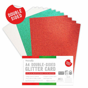 Dovecraft Double Sided Glitter Bumper Pack A4