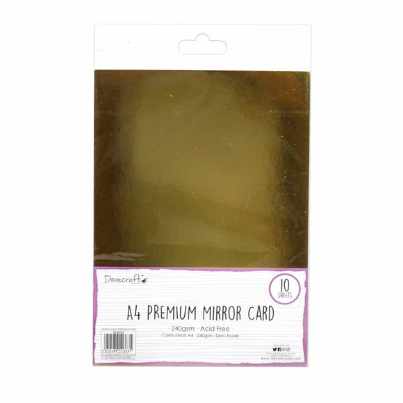 Dovecraft Premium Mirror Card A4 Gold