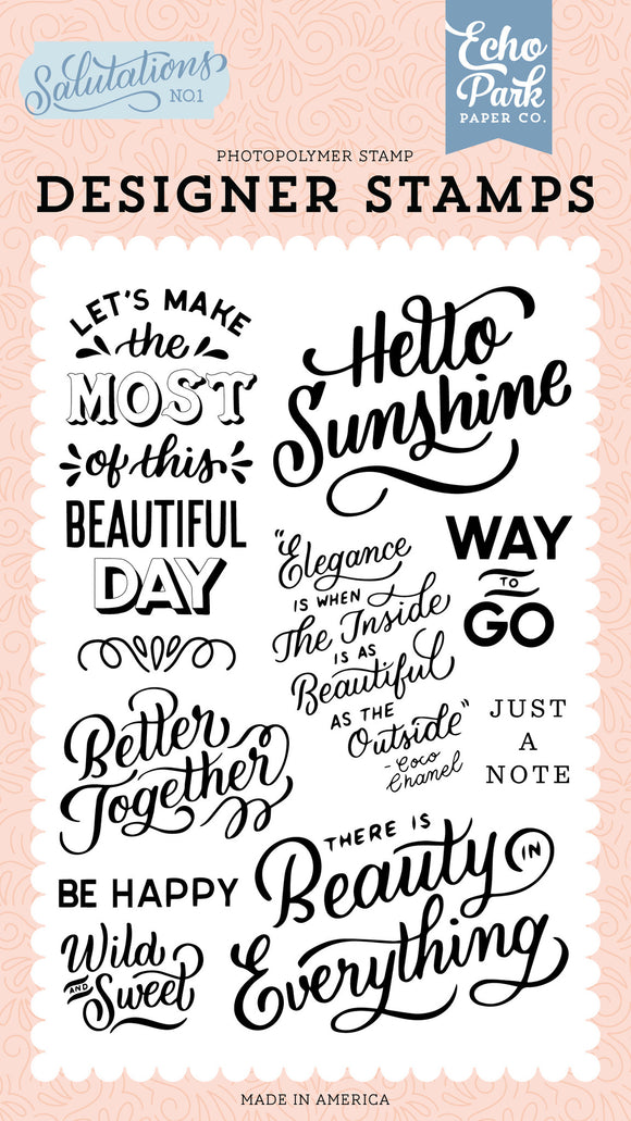 Echo Park Hello Sunshine Clear Stamps