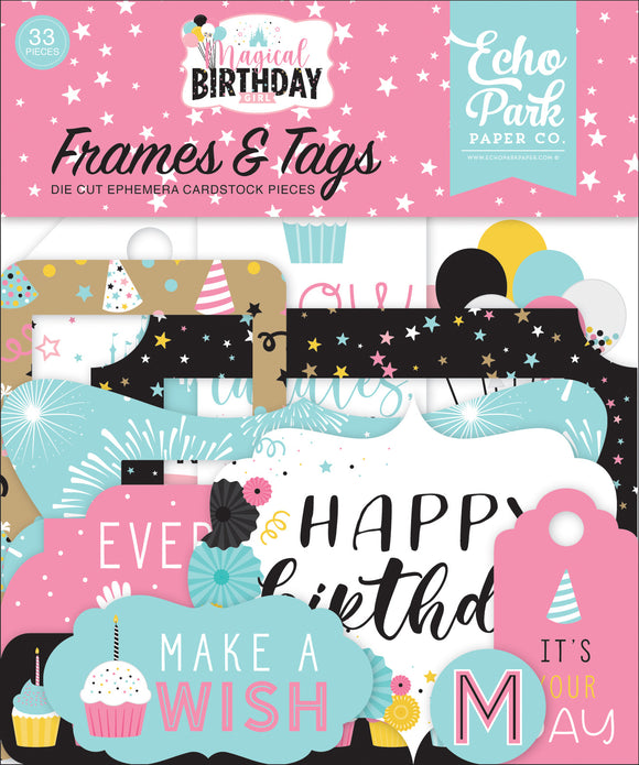 Echo Park Magical Birthday Girl Frames & Tags
