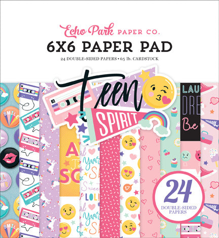 Echo Park Teen Spirit Girl 6x6 Inch Paper Pad