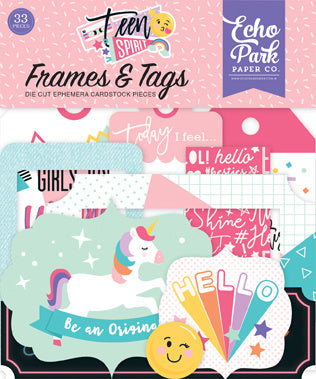 Echo Park Teen Spirit Girl Frames & Tags