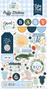 Echo Park Welcome Baby Boy Puffy Stickers