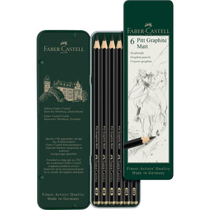 Faber Castell Pitt Graphite Matt Pencils (6pcs) Ireland