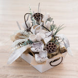 Decorative twig lilac green used in arrangement