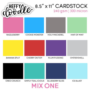 Heffy Doodle Multipack Mix-1 Letter Size Cardstock (24pcs)
