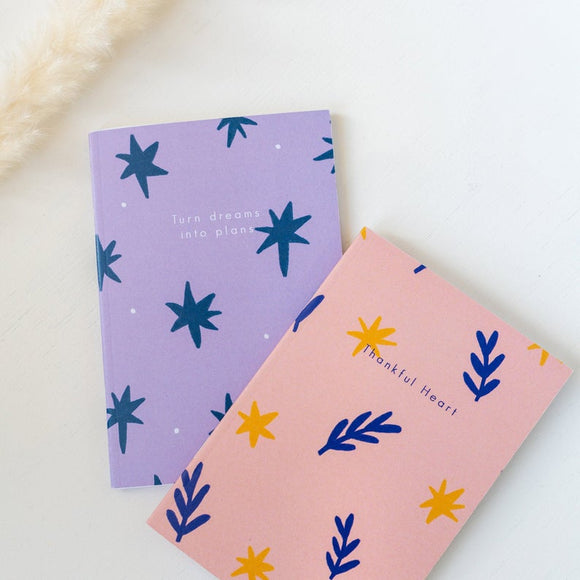 Gratitude and Dream Notebook A6 Mindfulness Mini Journal – Dreams into plans