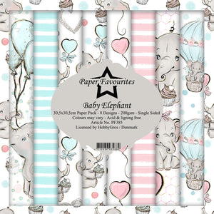 Paper Favourites Baby Elephant 12x12 Inch Paper Pack Ireland