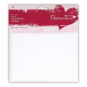 Papermania Cards & Envelopes 6x6 Inch White (10pk)