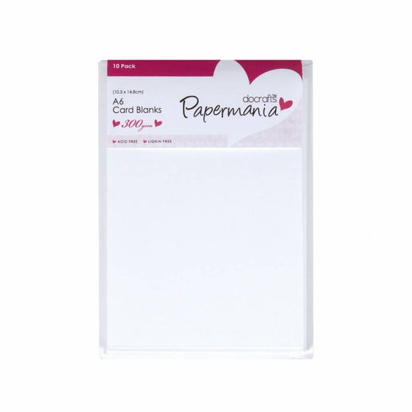 Papermania Cards & Envelopes A6 White (10pk)
