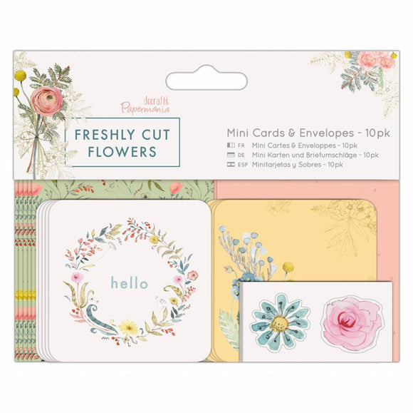 Papermania Freshly Cut Flowers Mini Cards & Envelopes