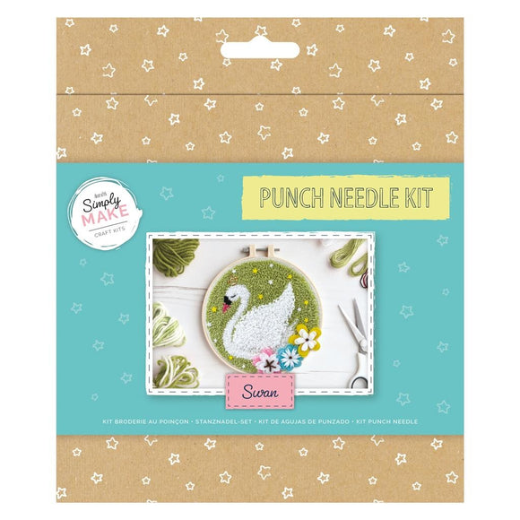 Simply Make Punch Needle Kit Swan