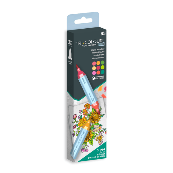 Spectrum Noir TriColour Aqua Markers Floral Meadow